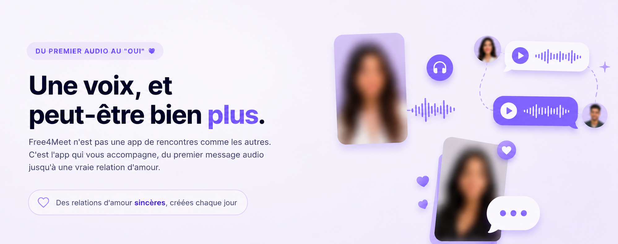 Une voix, et peut-être bien plus — Free4Meet, du premier audio au oui
